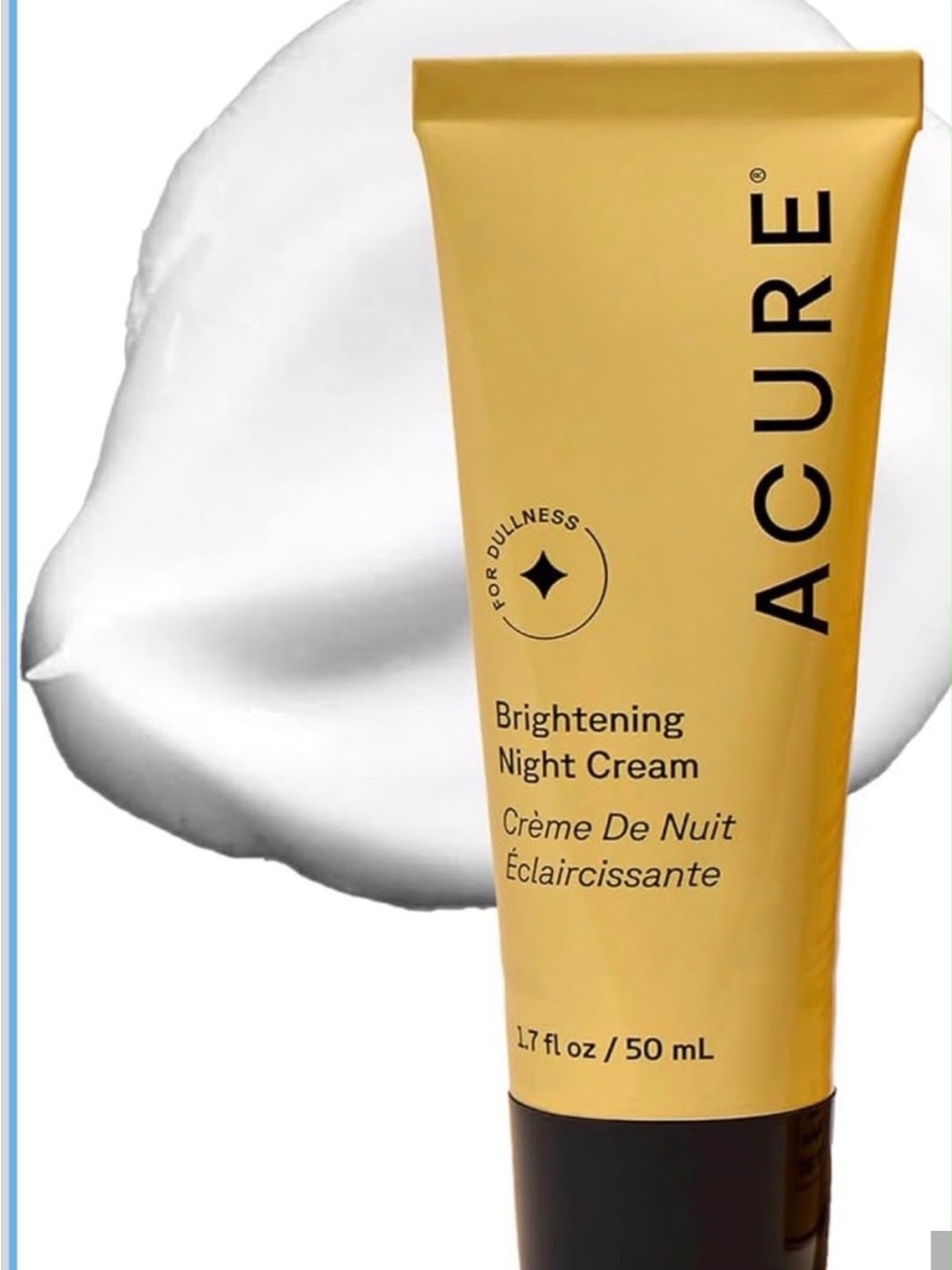 Acure Brightening Night Cream - Yellow Tube